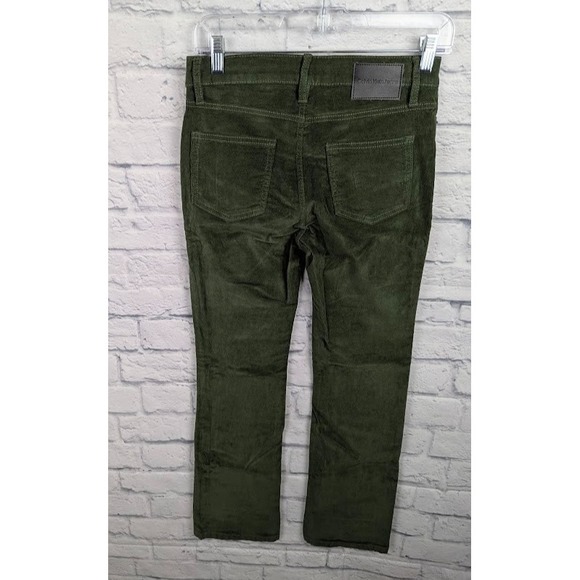 Calvin Klein Jeans Petite High-Rise Stretch Corduroy Bootcut Jeans Sz 27P Thyme - Picture 3 of 6